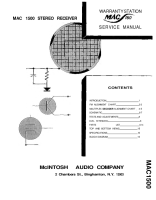McIntosh MAC-1500 - Service manual